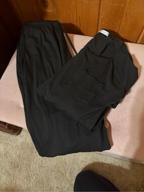 Black Womens jogger   Drawstring Lounge Pants - Ekouaer Brand